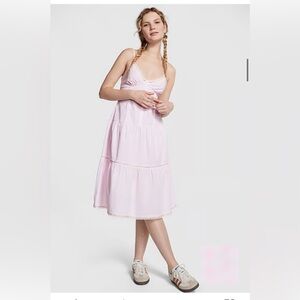 Pink by frankies bikinis Indiana Poplin Dress in Rosewater Gingham